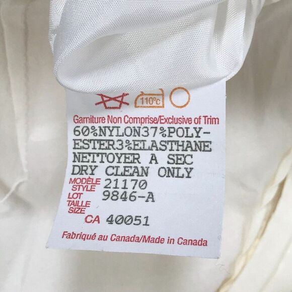 Vintage White Classy Coquette Sleeveless Cottagecore Midi Wrap Dress (NWT) / 6 - Picture 7 of 7